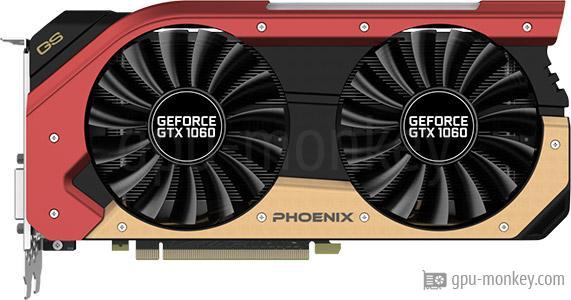 Intacto equipo T Gainward GeForce GTX 1060 6GB Phoenix GS Benchmark and Specs