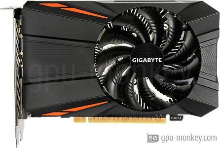 GIGABYTE GeForce GTX 1050 Ti D5 4G Benchmark and Specs