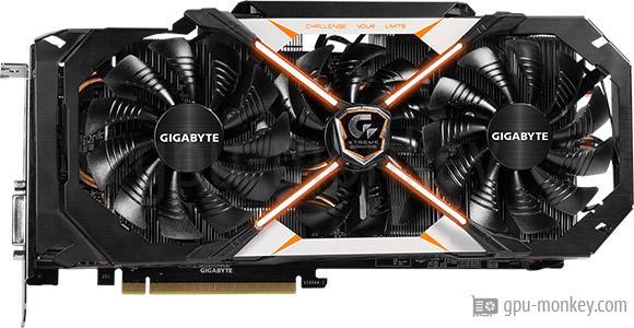 GIGABYTE GeForce GTX 1070 Xtreme Gaming 8G - Benchmark and Specs