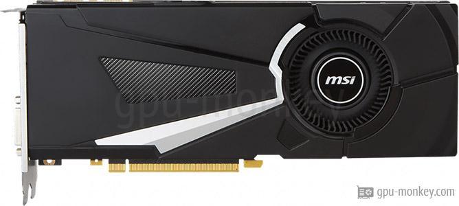 MSI GeForce GTX 1070 TI AERO 8G Benchmark and Specs