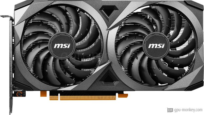 MSI GeForce RTX 3050 VENTUS 2X 8G V1 Benchmark and Specs