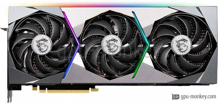 MSI GeForce RTX 3080 SUPRIM SE 12G LHR