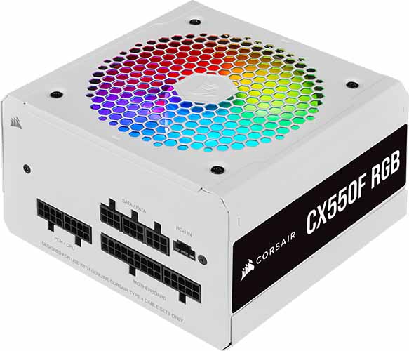Corsair CX Series CX550F RGB White